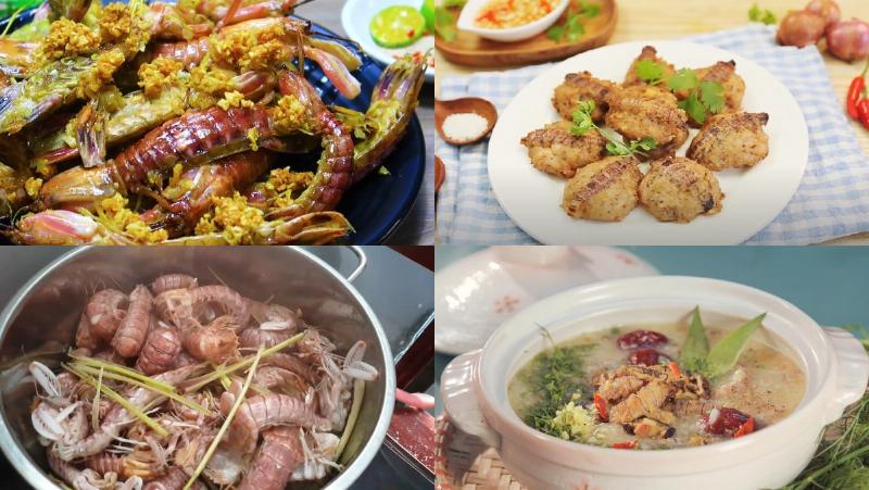 Món ăn từ tôm tít