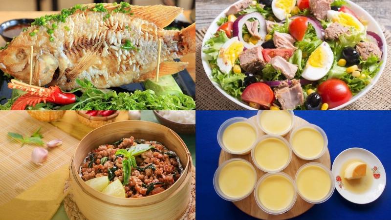Nồi lẩu riêu cua bắp bò hải sản nghi ngút khói với màu sắc hấp dẫn, gợi cảm giác ấm cúng và ngon miệng
