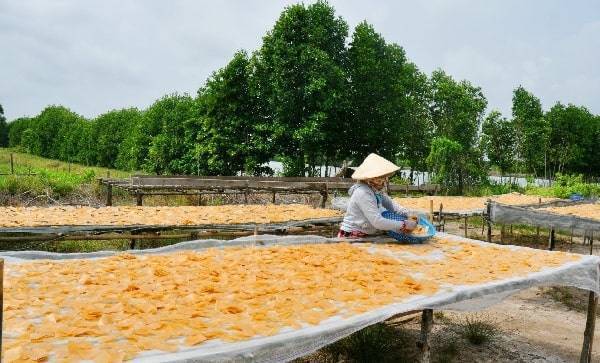 Làng nghề bánh phồng tôm Hàng Vịnh - Cà Mau, làng nghề đặc sản miền tây