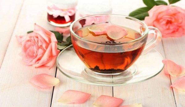 trà hoa hồng mật ong