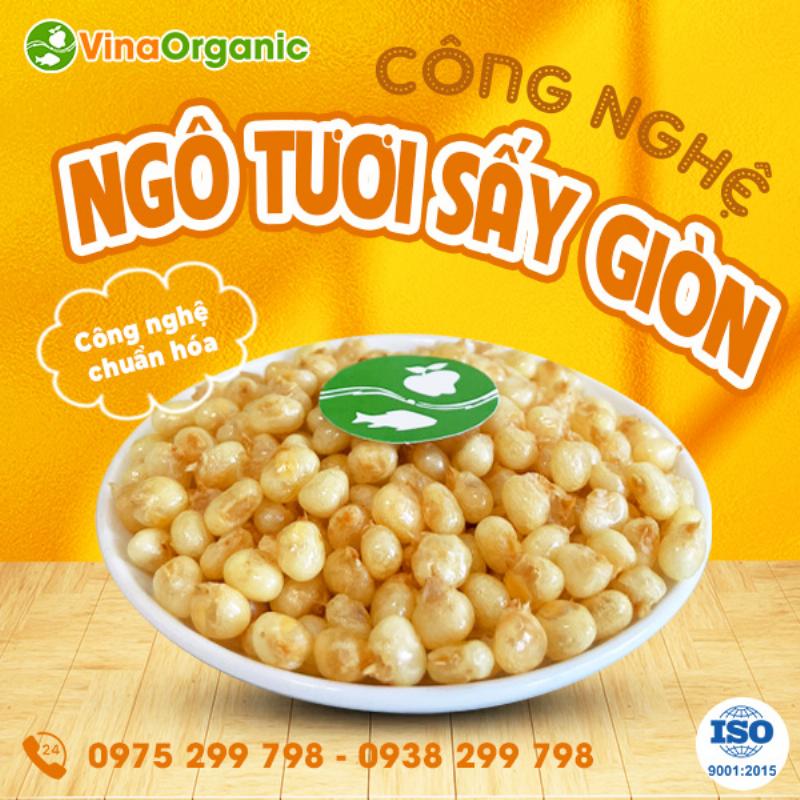 Bảo quản ngô nếp sấy giòn đúng cách