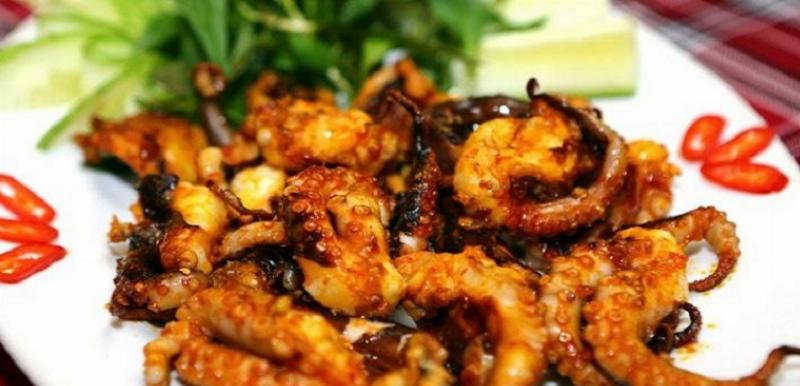 Cách làm bạch tuộc nướng sa tế cay ngon hấp dẫn