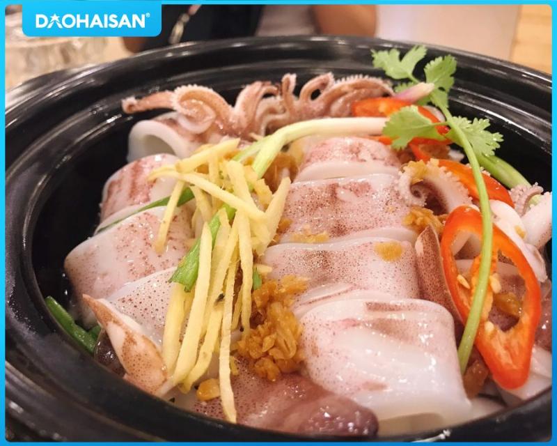 Chọn mực ống hấp gừng