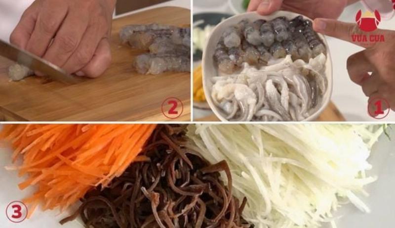 Đĩa chả nem hải sản chiên vàng giòn hấp dẫn, sẵn sàng thưởng thức