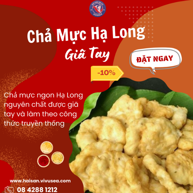 Giá chả mực Hạ Long theo từng loại và kích cỡ phổ biến