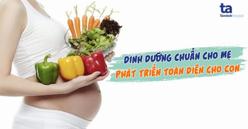 Hinh anh me bau khoe manh va thai nhi dang phat trien tot nho che do dinh duong an toan