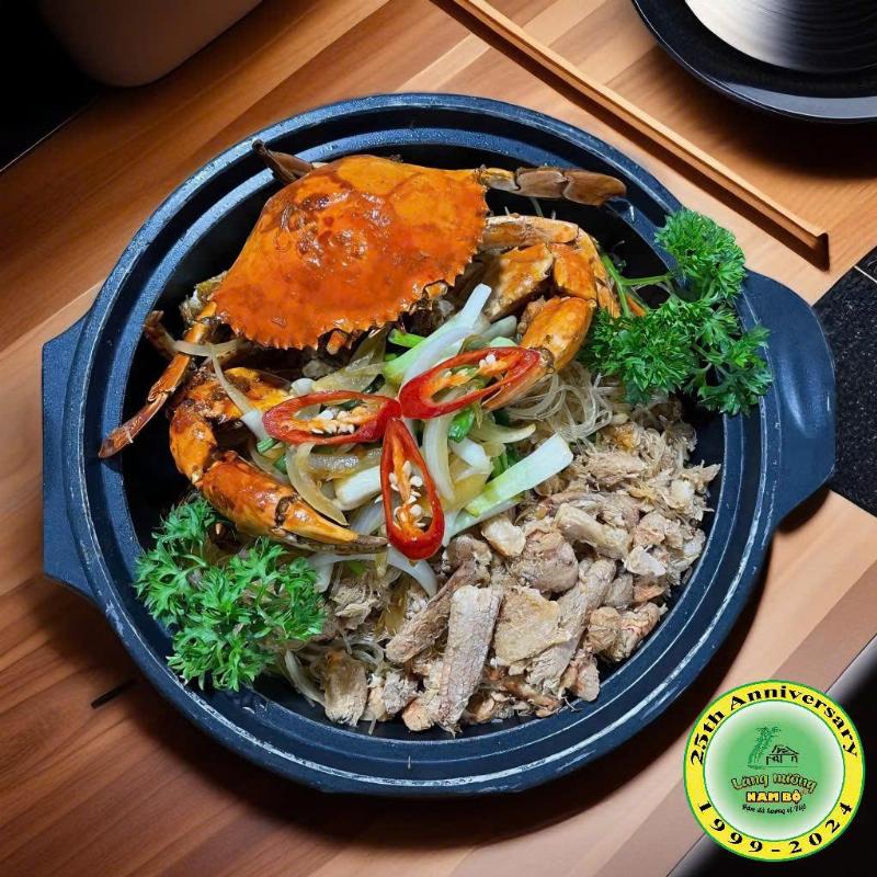Miến xào cua hoàn thành
