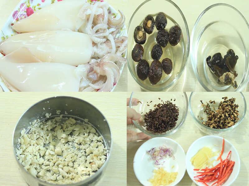 Mực ống hấp gừng cho bữa ăn gia đình