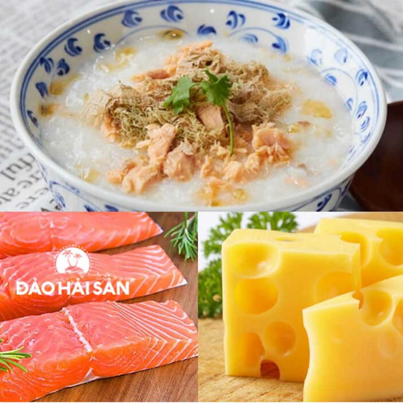 Các nguyên liệu cần thiết để làm món cá hồi sốt phô mai bổ dưỡng cho bé yêu
