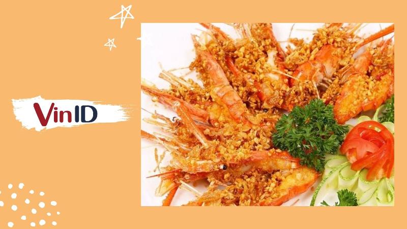 Món tôm cháy tỏi hấp dẫn ăn kèm cơm trắng nóng hổi