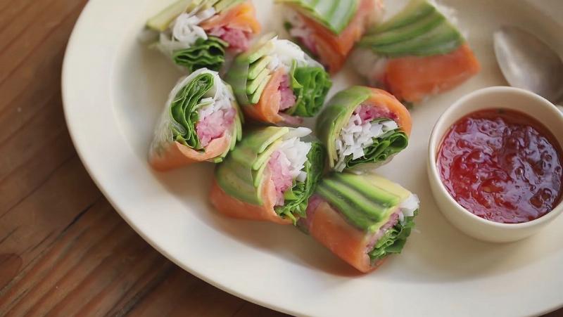 Tổng hợp các món ăn hấp dẫn từ cá hồi, minh họa các cách chế biến cá hồi