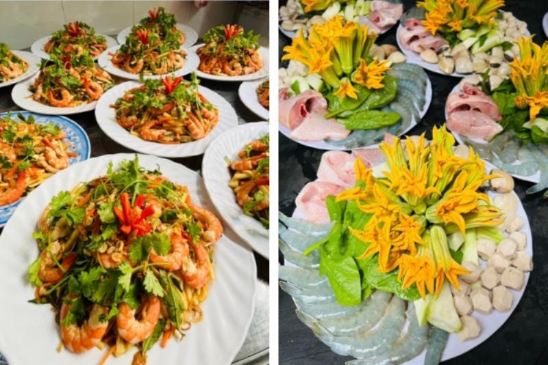 Mâm cỗ món ngon đãi tiệc sinh nhật tại gia với nhiều món hấp dẫn