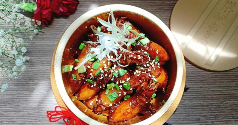 Hình ảnh món mực sữa chiên nước mắm hoàn chỉnh hấp dẫn