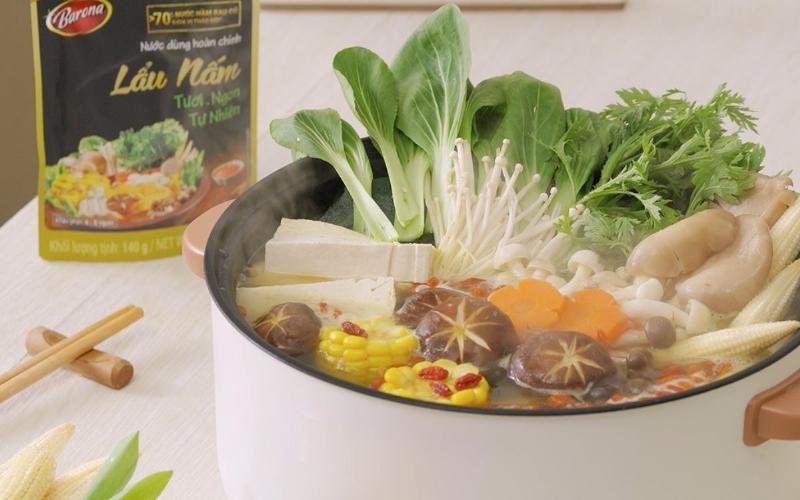 Bước cơ bản nấu nước dùng lẩu nấm hải sản đậm đà hương vị
