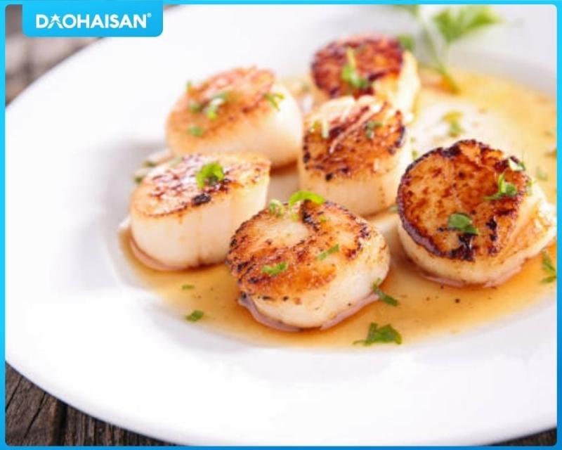 Toàn bộ nguyên liệu để làm món cồi sò điệp xào bơ tỏi thơm ngon hấp dẫn